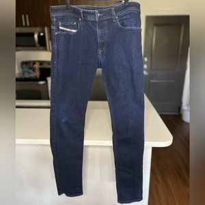 DIESEL Thavar-XP Slim Men’s Jean in Deep Blue Wash, Size 32”w x 32”l